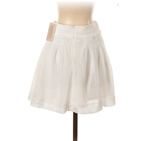 Banana Republic Dbl Layer Eyelet Lace Skirt Sz 0P - Picture 3 of 6